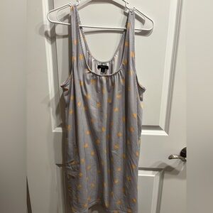 Striped Sleeveless Dress with Yellow Polka Suns